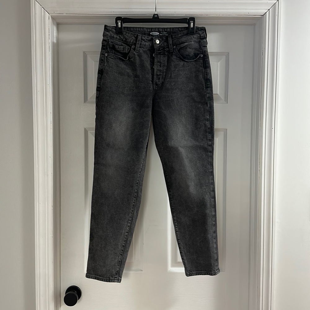 Old Navy O.G. Straight High Rise washed black jeans